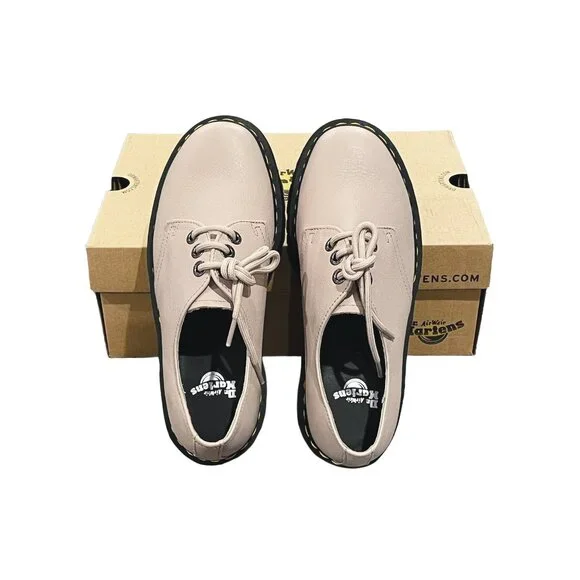 Dr. Martens 1461 Platform Oxfords — Vintage Taupe Leather  display picture 2
